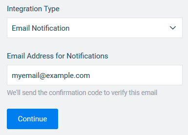 Convertful email notification setup