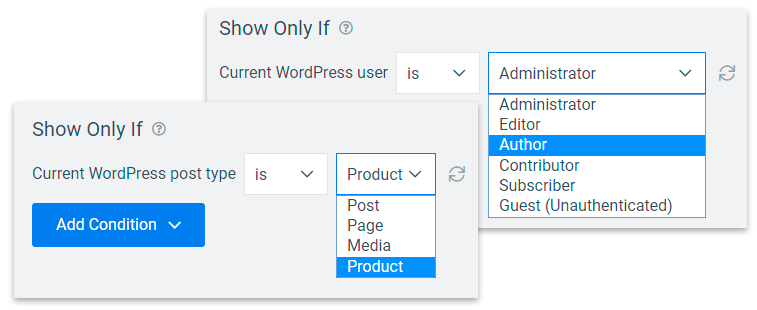 Convertful display rules - WordPress targeting