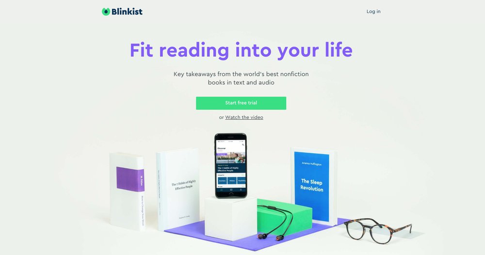 blinkist hero image example