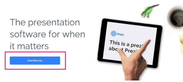 prezi call-to-action