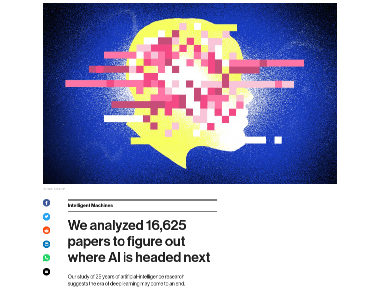 AI article headline