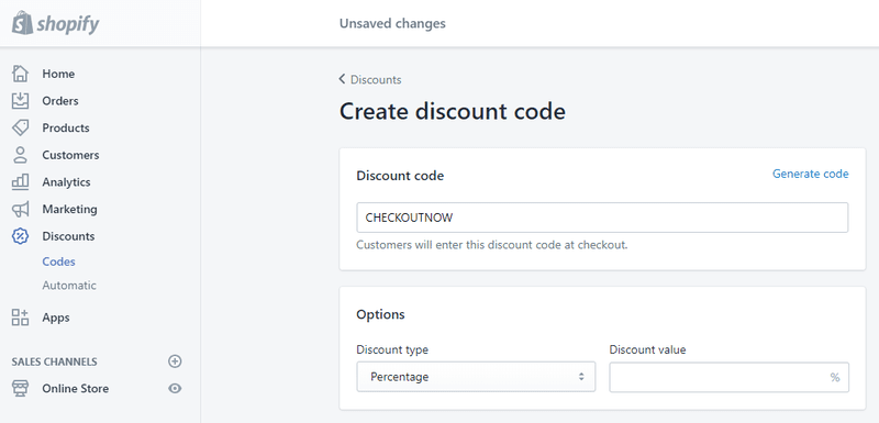 Shopify Discount Example