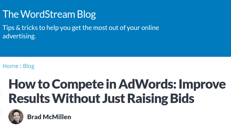 wordstream headline example