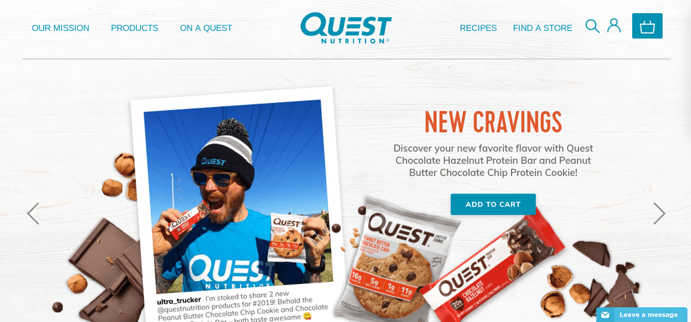 shopify store quest nutrition 