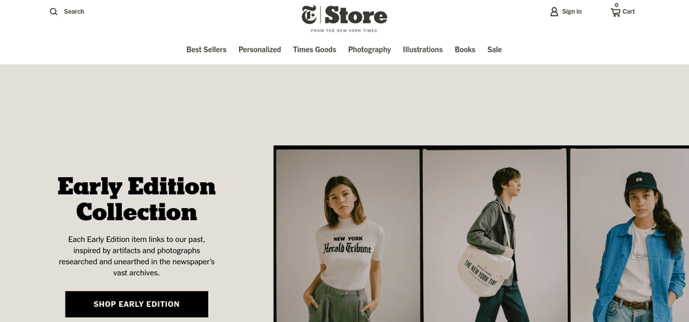 shopify store new york times 