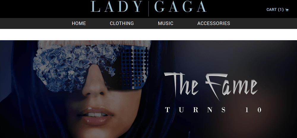 shopify store lady gaga