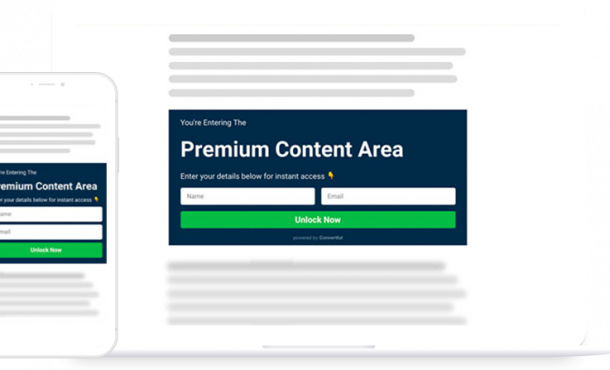 Content Lock Pop Up