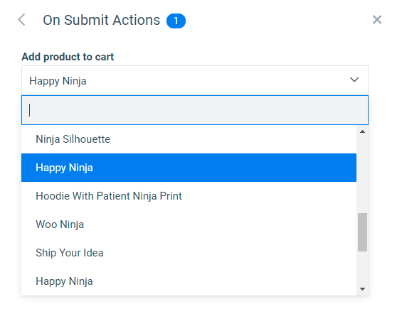 On Submit Actions