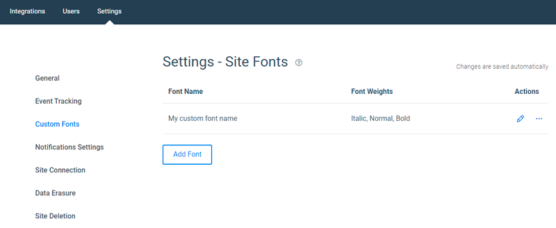 Custom Font