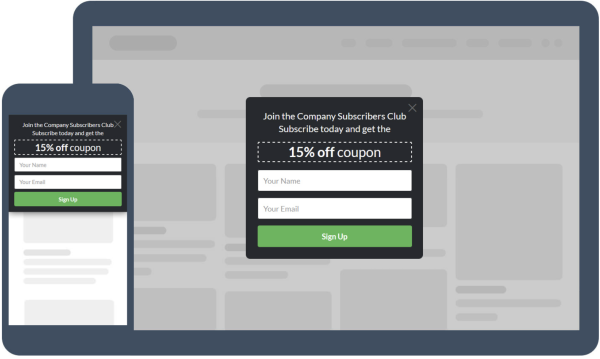 Convertful Pop Up Opt-in