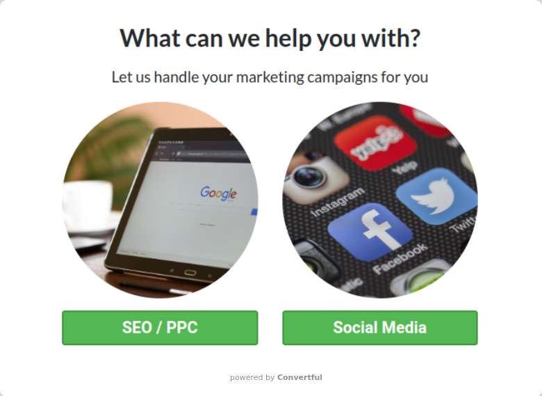 Popup widget