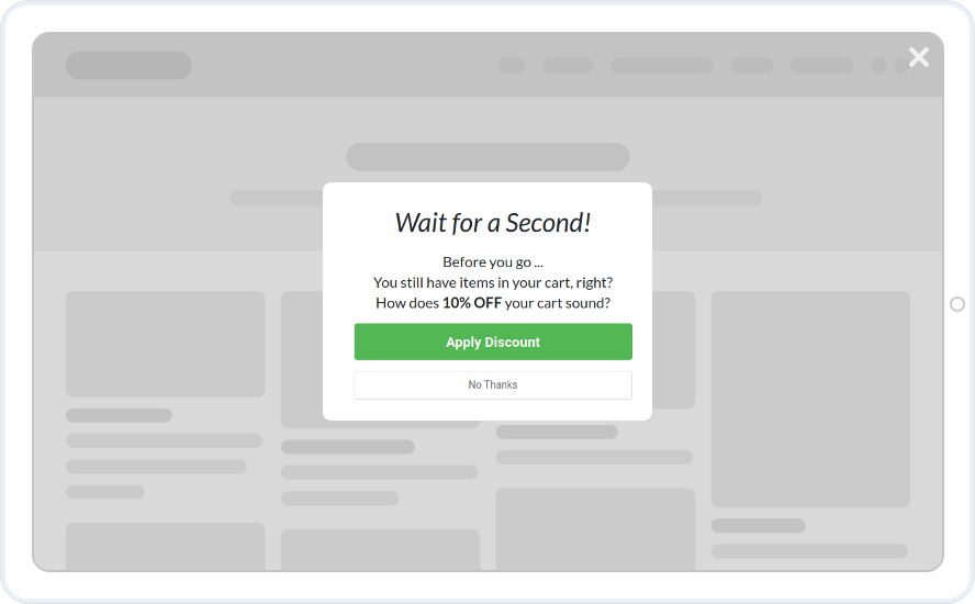 Cart Abandonment Popups