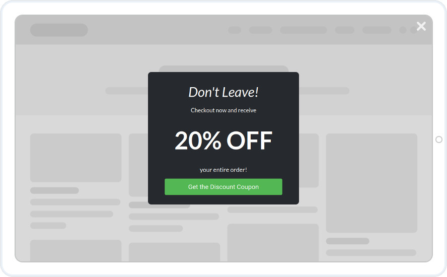 Cart Abandonment Popups