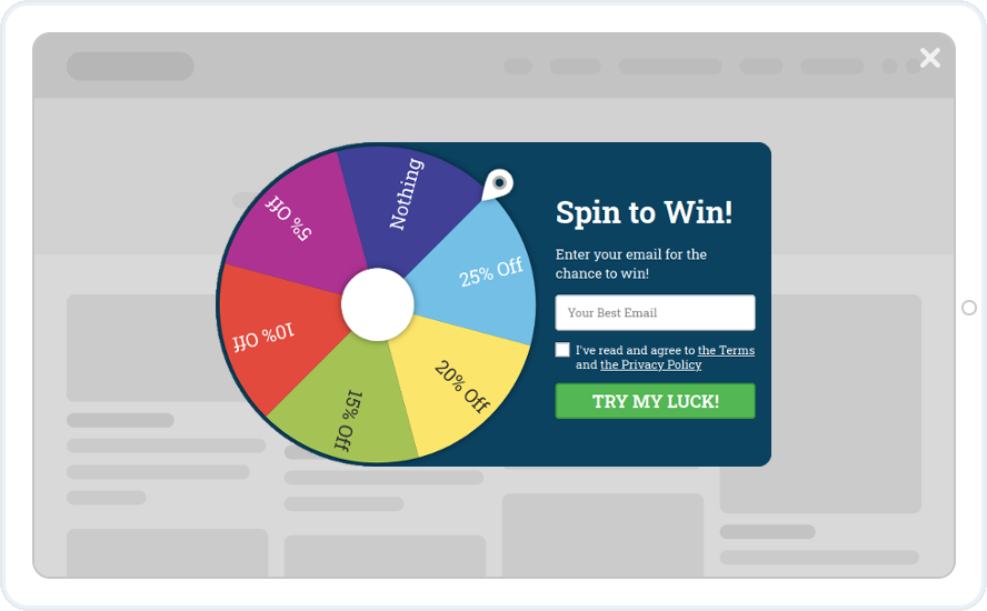 Spin-to-Win Gamification