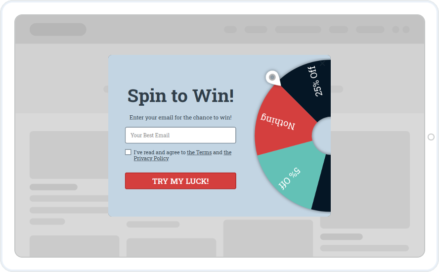 Spin-to-Win Gamification