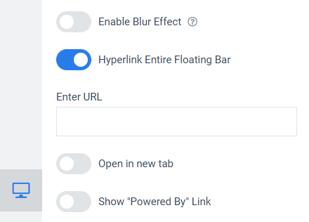 Clickable Floating Bar