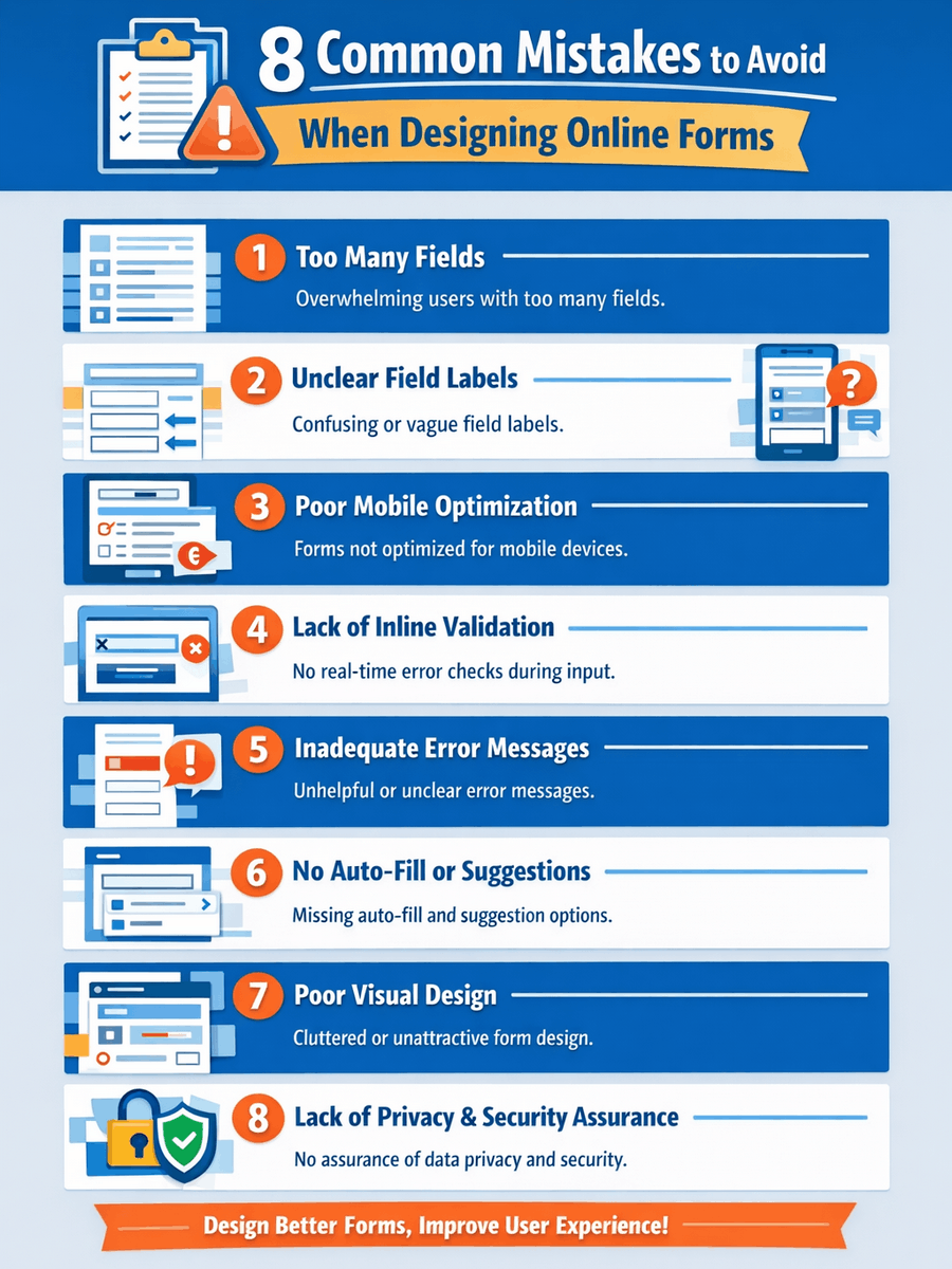 Common Mistakes to Avoid When Designing Online Forms