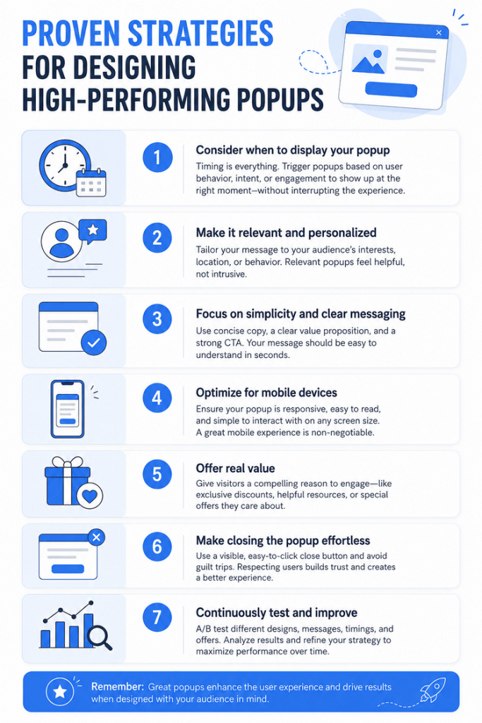 Proven Strategies for Designing High-Performing Popups