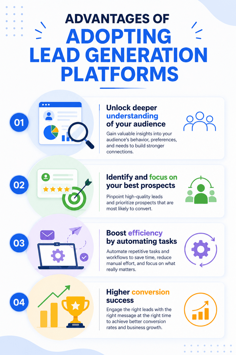 Advantages of adopting lead generation platforms