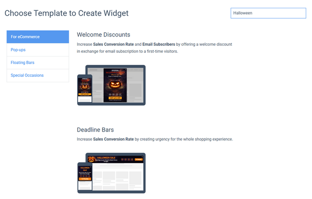 Search Function in Templates Directory